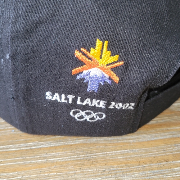 Salt Lake City 2002 Olympic Winter Games XIX Adjustable Vintage Hat Cap Black - Picture 7 of 9